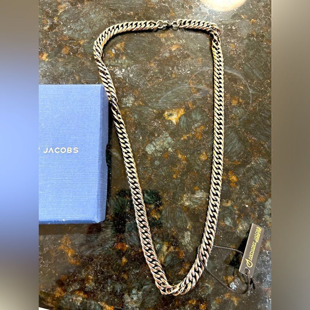 Unisex Anthony Jacobs stainless steel necklace